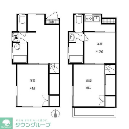 コーポむらやまの物件間取画像